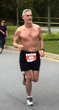 Soldier Marathon Steve Speakman finishing